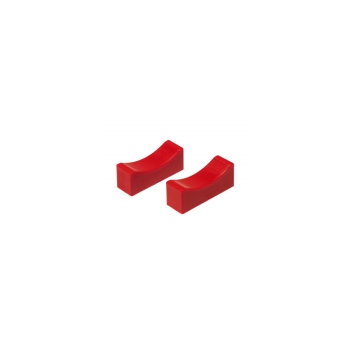 Prothane Red Polyurethane Jack Stand Pads 4 x 1.25 In Pair 19-1412