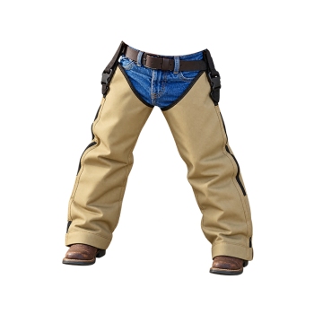 Crackshot Youth Snake Chapz FP Khaki Tan Small Stocky