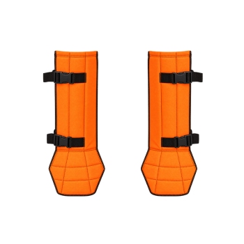 Crackshot Shin Guardz Snake Proof Shin Guards Blaze Orange