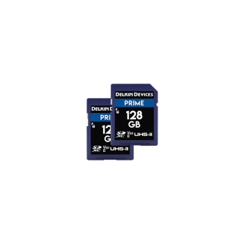 Delkin Devices 128GB Prime UHS-II V60 SDXC Memory Card (2-Pack)